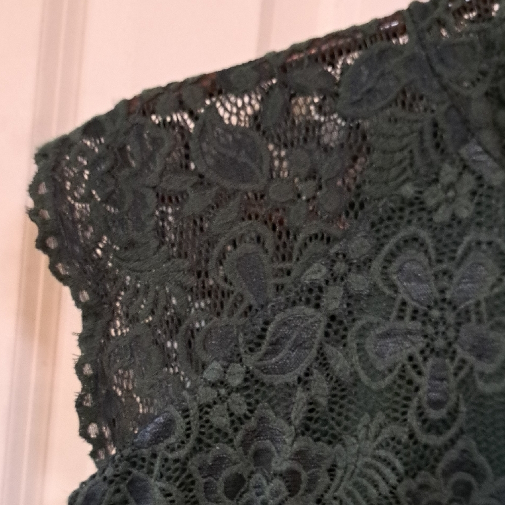 Windsor Green Lace Midi Dress - Picture 2 of 6
